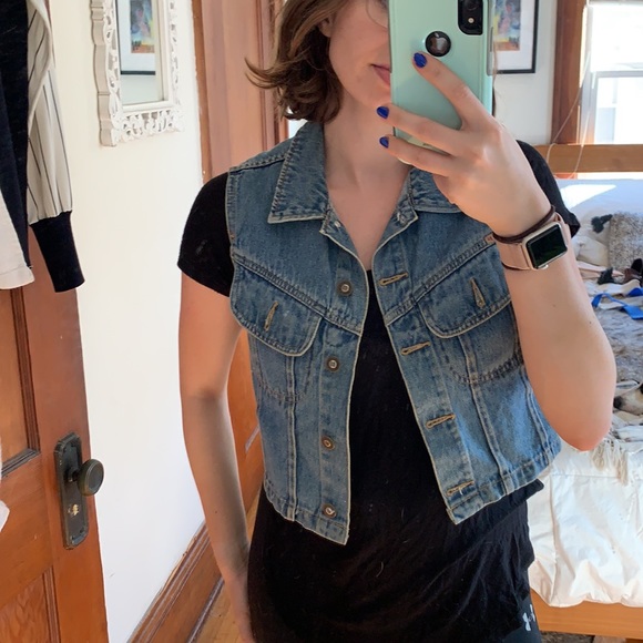 Vintage Express Denim Vest - Picture 4 of 4